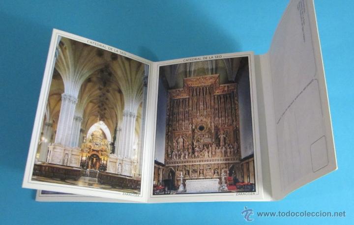 Postales: 10 POSTALES DE LA CATEDRAL DE LA SEO DE ZARAGOZA - Foto 2