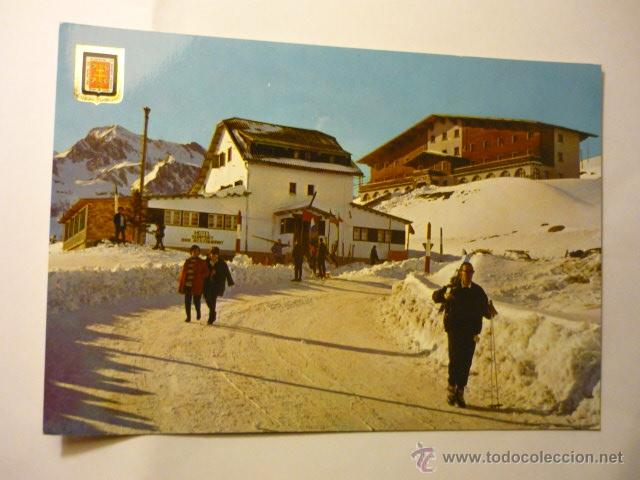 Postales: postal candanchu .- hotel somport y residencia emm