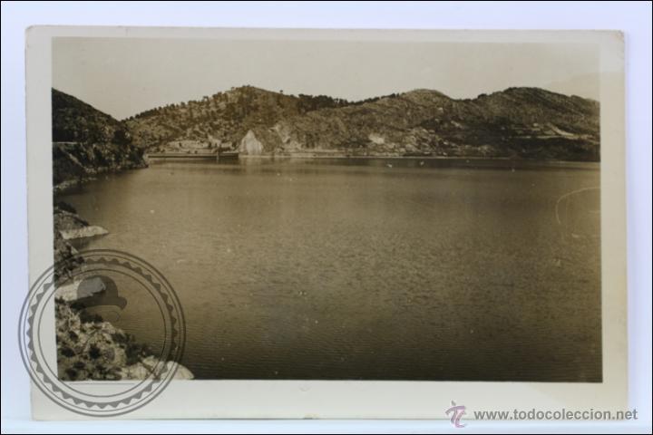 Postais: Antigua Postal Fotogr&aacute;fica - Alcorista. 10. Embalse Pantano Gallipu&eacute;n - Circulada