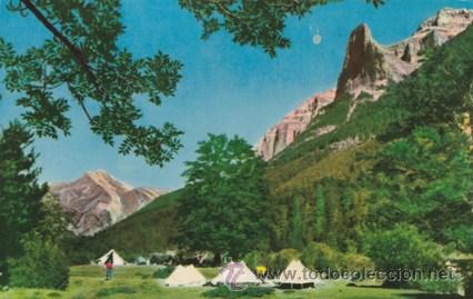 Postales: ORDESA - PARQUE NACIONAL TOZAL DEL MALLO Y TENDENERA - CAMPAMENTO -N&ordm; 11 -ED.SICILIA -A&Ntilde;OS 50 -NUEVA