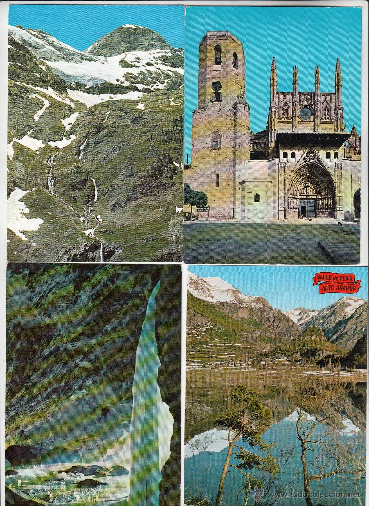 Postales: 10 POSTALES DIVERSAS DE LOCALIDADES Y LUGARES DE HUESCA. HAY DOS FOTOS ADICIONALES