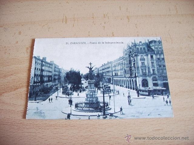 Postales: ZARAGOZA  --  PASEO DE LA INDEPENDENCIA -- - Foto 1