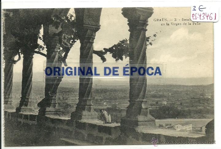 Postcards: (PS-43461)POSTAL DE GRAUS-DETALLE GALERIA EN LA VIRGEN DE LA PE&Ntilde;A