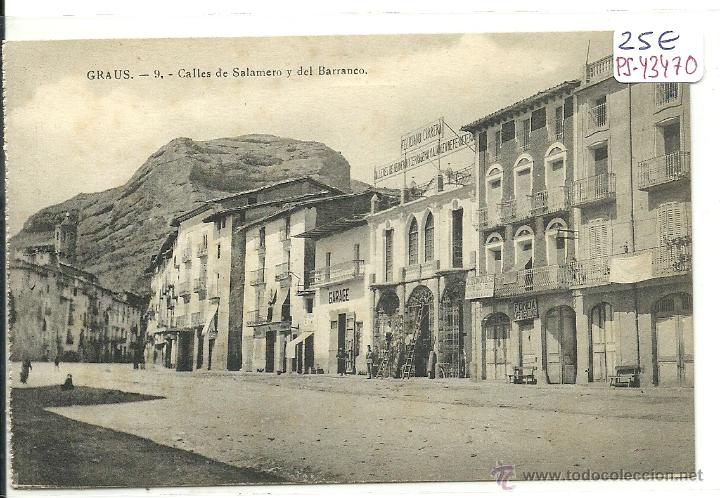 Postales: (PS-43470)POSTAL DE GRAUS-CALLES DE SALAMERO Y DEL BARRANCO - Foto 1