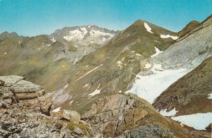 Postales: N&ordm; 22588 POSTAL BALNEARIO DE PANTICOSA MACIZO DEL BALAITUS Y PICO DE TEBARRAY