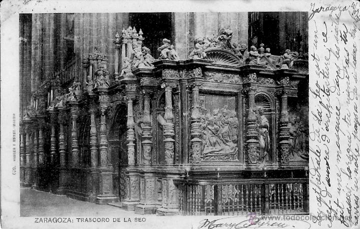 Postales: ZARAGOZA - TRASCORO DE LA SEO - Foto 1