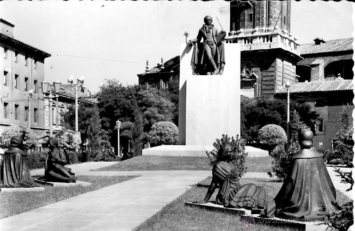 Postales: ZARAGOZA - MONUMENTO A GOYA - Foto 1