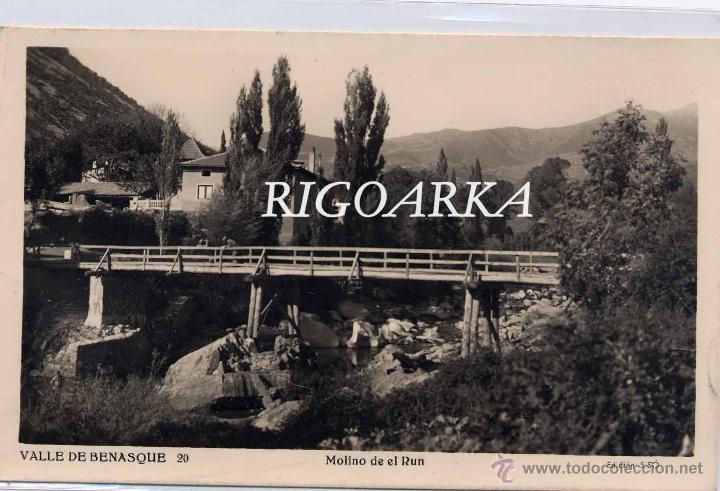Postales: VALLE DE BENASQUE.- MOLINO DE EL RUN