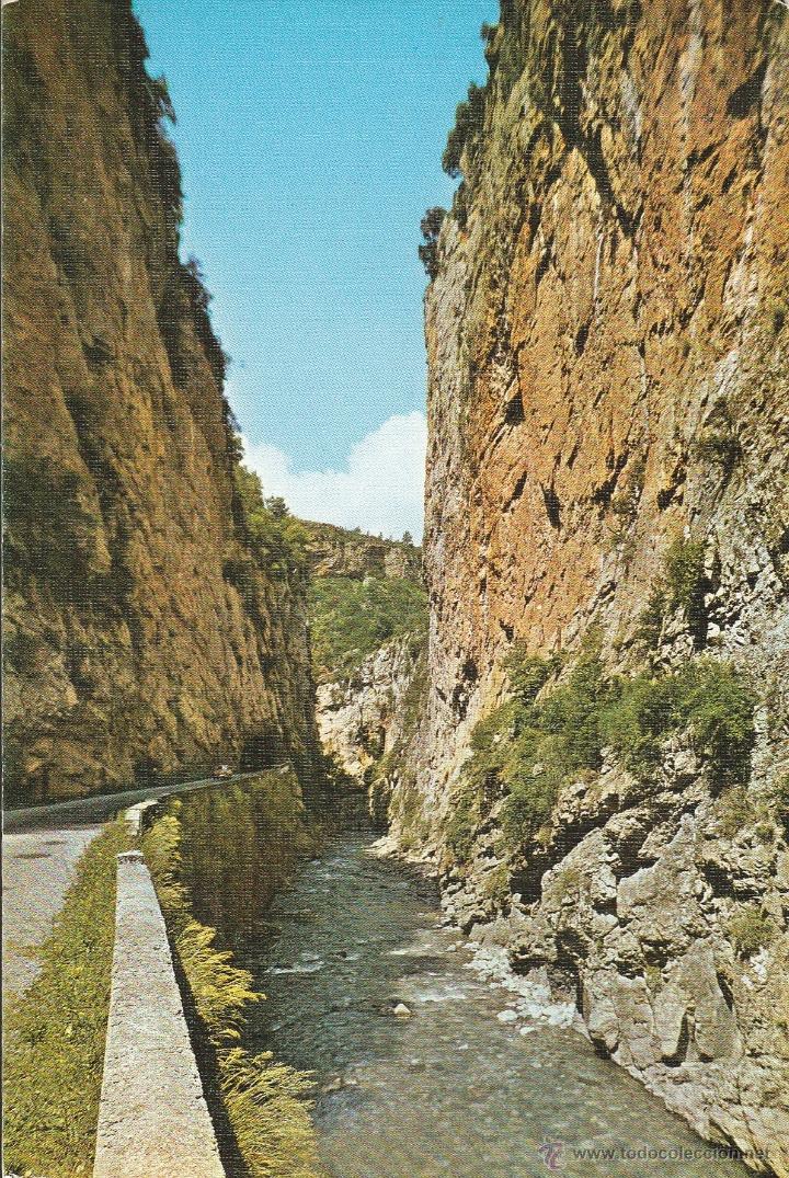 Postales: N&ordm; 25118 POSTAL VALLE DE BENASQUE , PIRINEO ARAGONES, CONGOSTRO DEL RIO ESERA