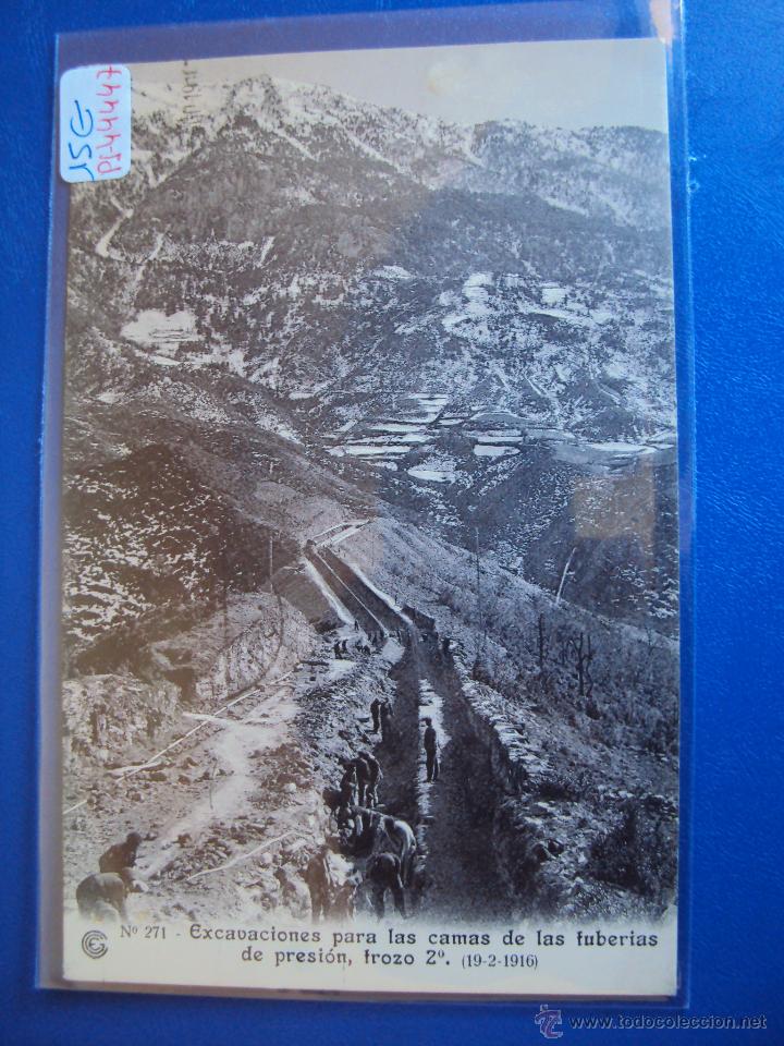 Postcards: (PS-44447)POSTAL DE EXCAVACIONES PARA LAS CAMAS DE LAS TUBERIAS DE PRESION,TROZO 2&ordm; (19-2-1916)