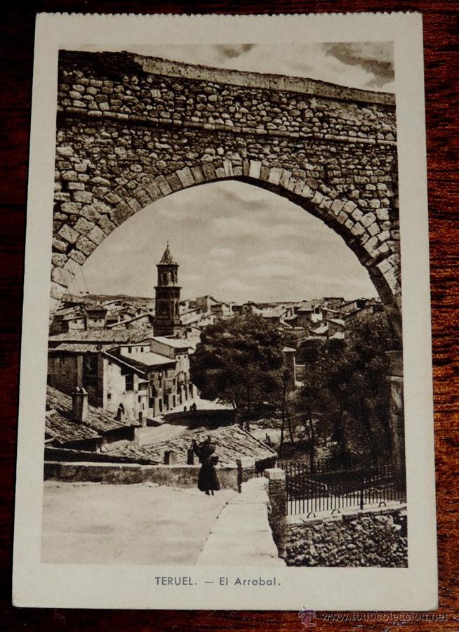 Postales: ANTIGUA POSTAL DE TERUEL, EL ARRABAL, AHB, SIN CIRCULAR - Foto 1