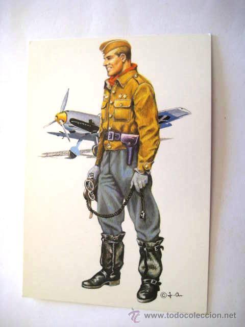Cartoline: TENIENTE ALEMAN TRAJE DE VUELO 1936-1939. GUERRA CIVIL ESPA&Ntilde;OLA...ENVIO INCLUIDO.