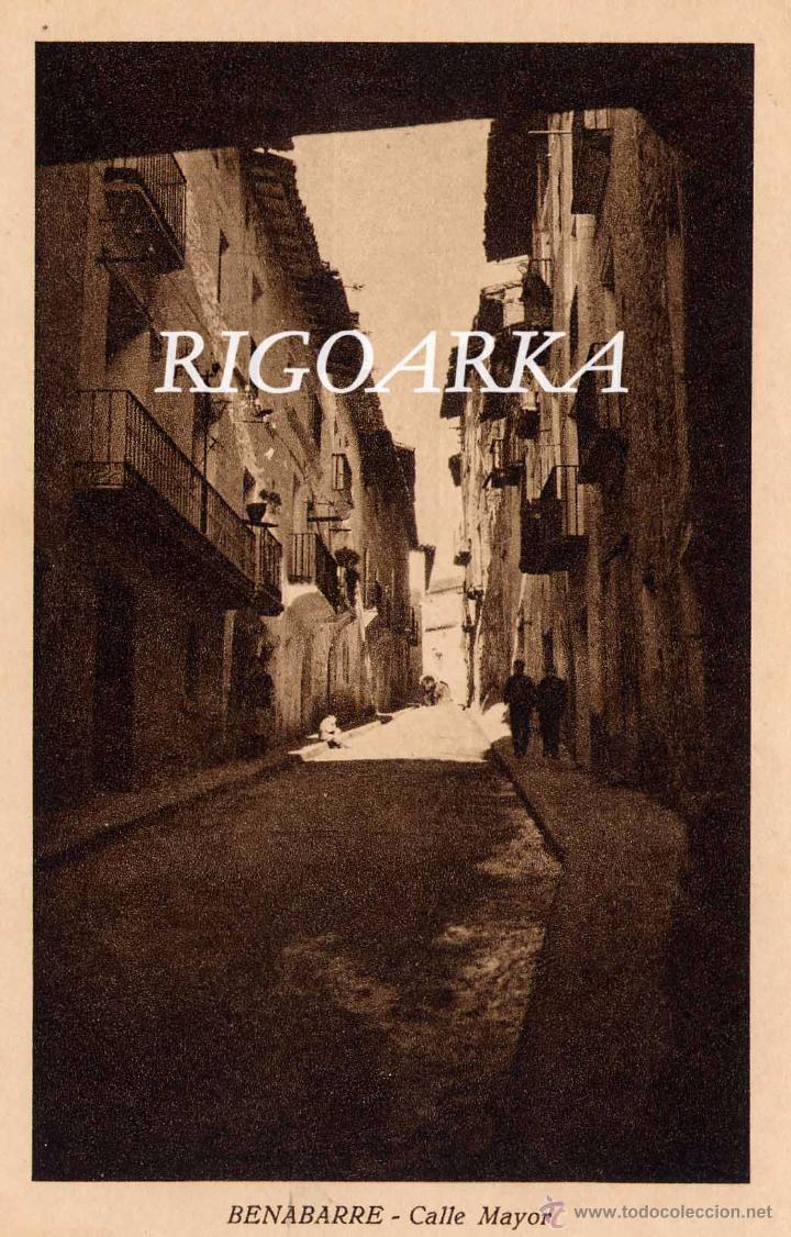 Postales: BENABARRE (HUESCA).- CALLE MAYOR