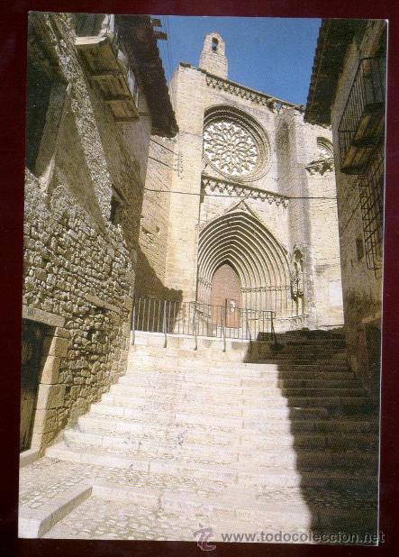 Postales: *VALDERROBRES* - TERUEL. FACHADA DE LA IGLESIA. - Foto 1