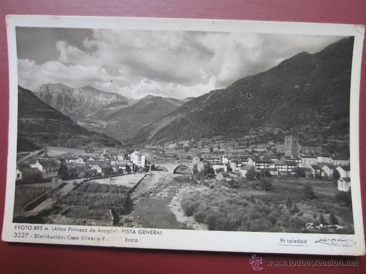 Postales: BROTO. VISTA GENERAL. ZERKOWITZ. 3527. - Foto 1