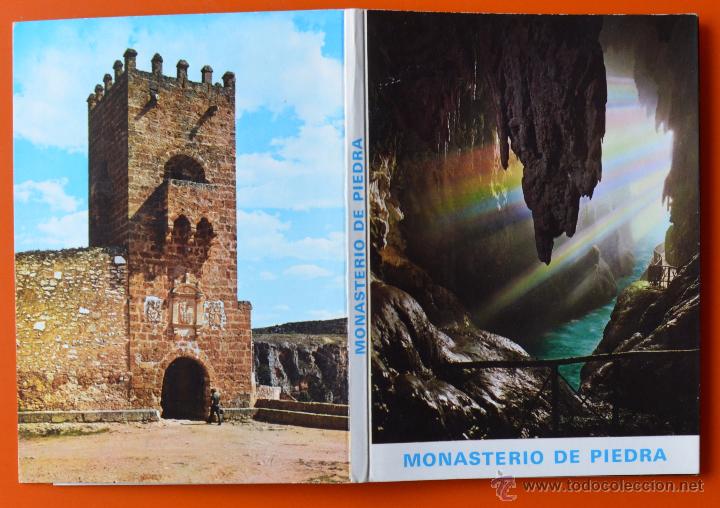 Postales: MONASTERIO DE PIEDRA - CARPETA ACORDEON CON 10 POSTALE - GARC&Iacute;A GARRABELLA