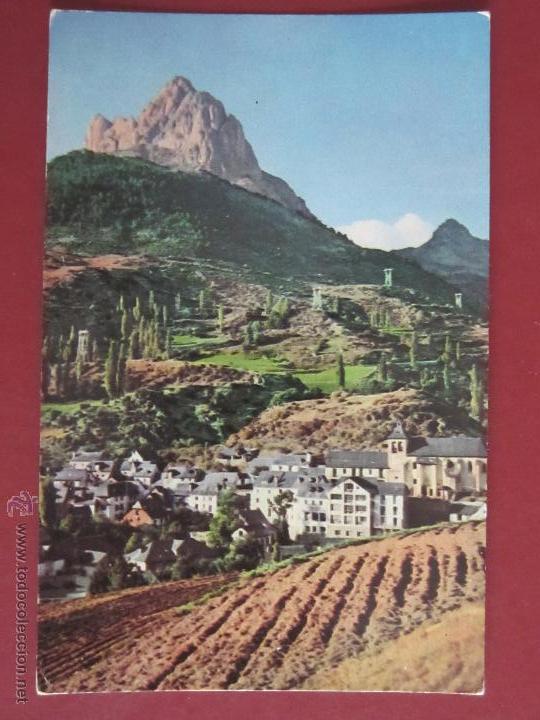 Postales: PIRINEO ARAGONES. SALLENT DE GALLEGO Y PICO FORATATA. (ED. PE&Ntilde;ARROYA N&ordm;43).