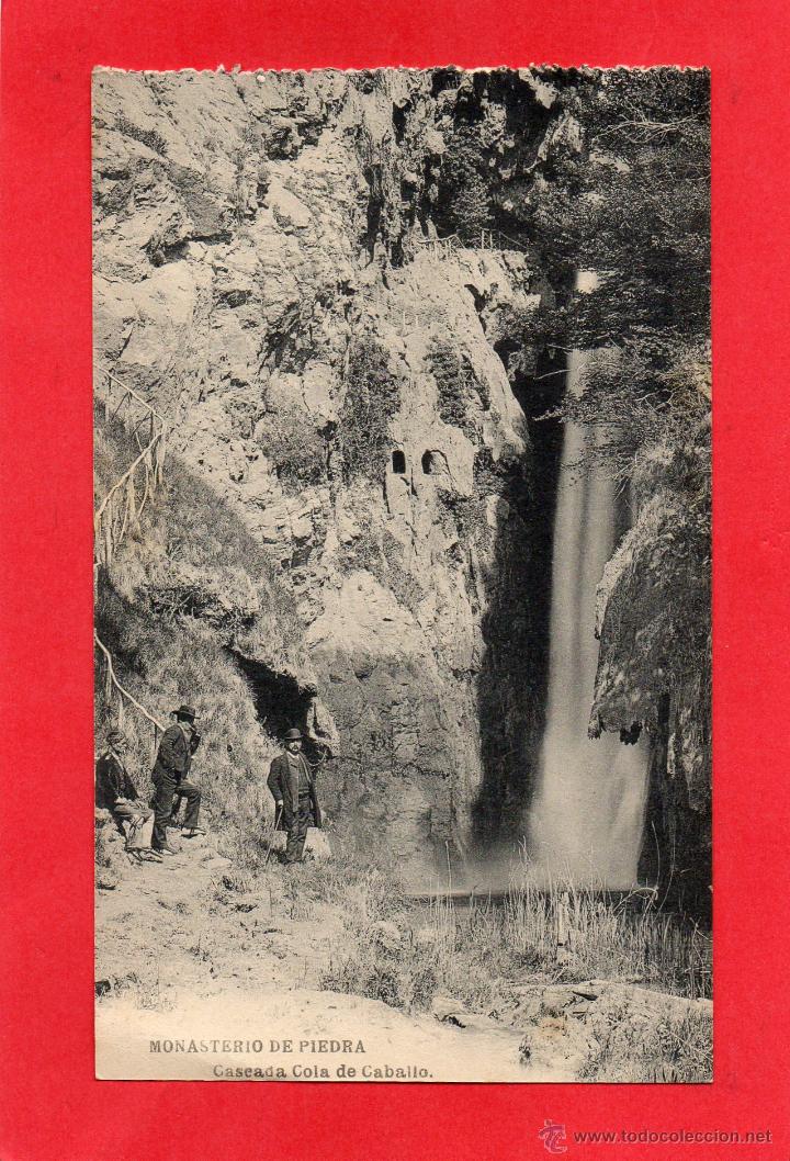 Postales: monasterio de piedra. cascada. h y m