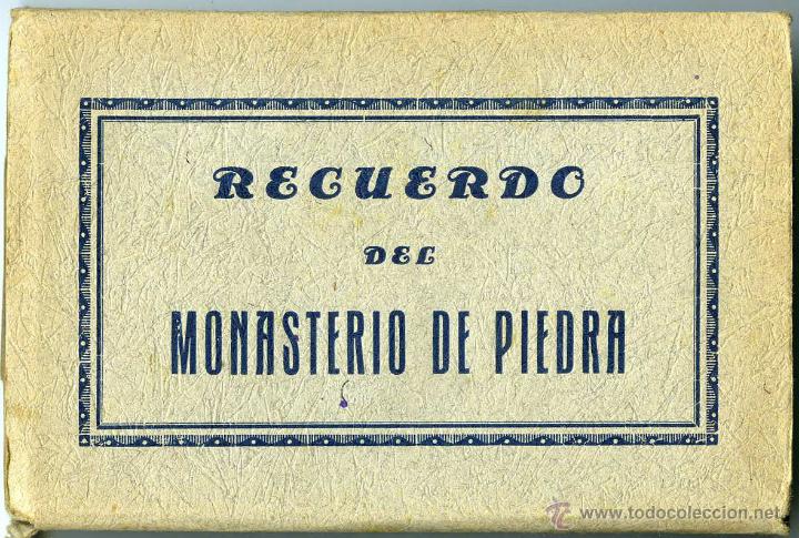 Postales: BLOCK POSTALES  MONASTERIO DE PIEDRA   COMPLETO - Foto 1