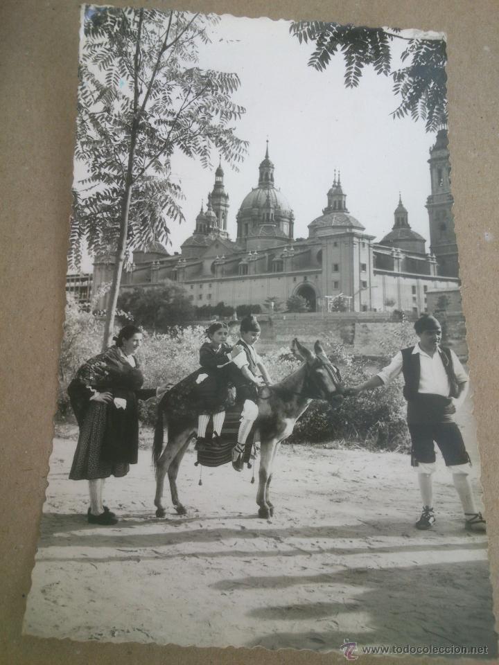 Postales: POSTAL.A ORILLAS DEL EBRO.ZARAGOZA.1953.CIRCULADA