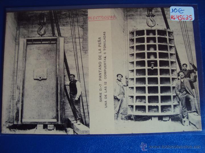 Postales: (PS-45635)POSTAL DE PANTANO DE LA PE&Ntilde;A-UNA DE LAS 12 COMPUERTAS