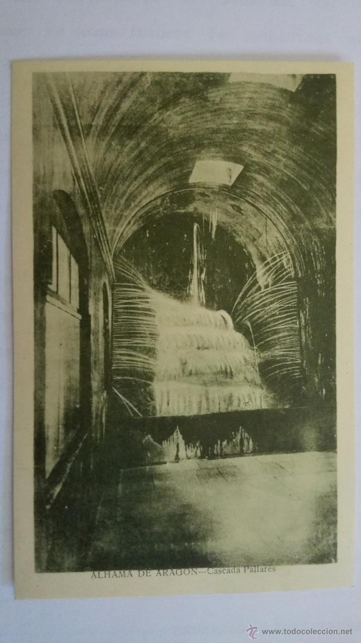 Postales: POSTAL ALHAMA DE ARAGON - CASCADA PALLARES, SIN CIRCULAR A&Ntilde;OS 30, EDITOR G. MA&Ntilde;AS