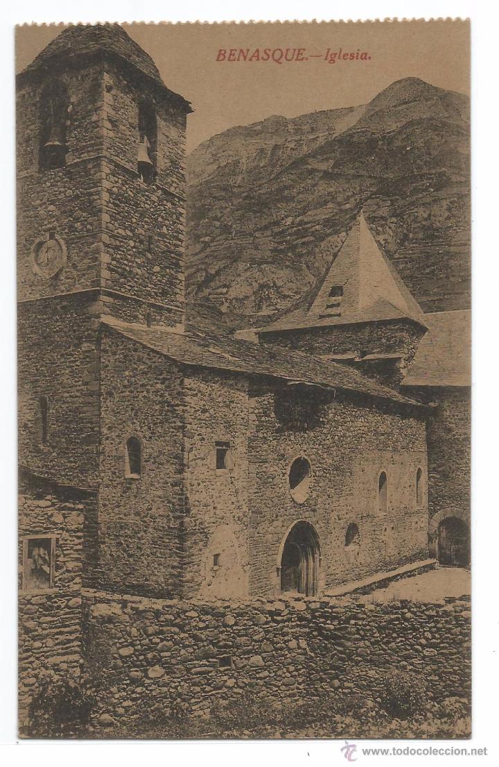 Postales: BENASQUE .- IGLESIA - Foto 1
