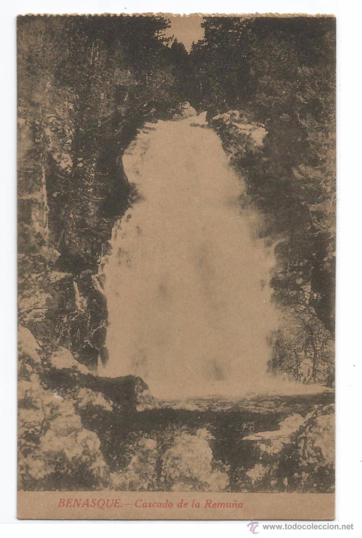 Postales: BENASQUE .- CASCADA DE LA REMU&Ntilde;A - Foto 1
