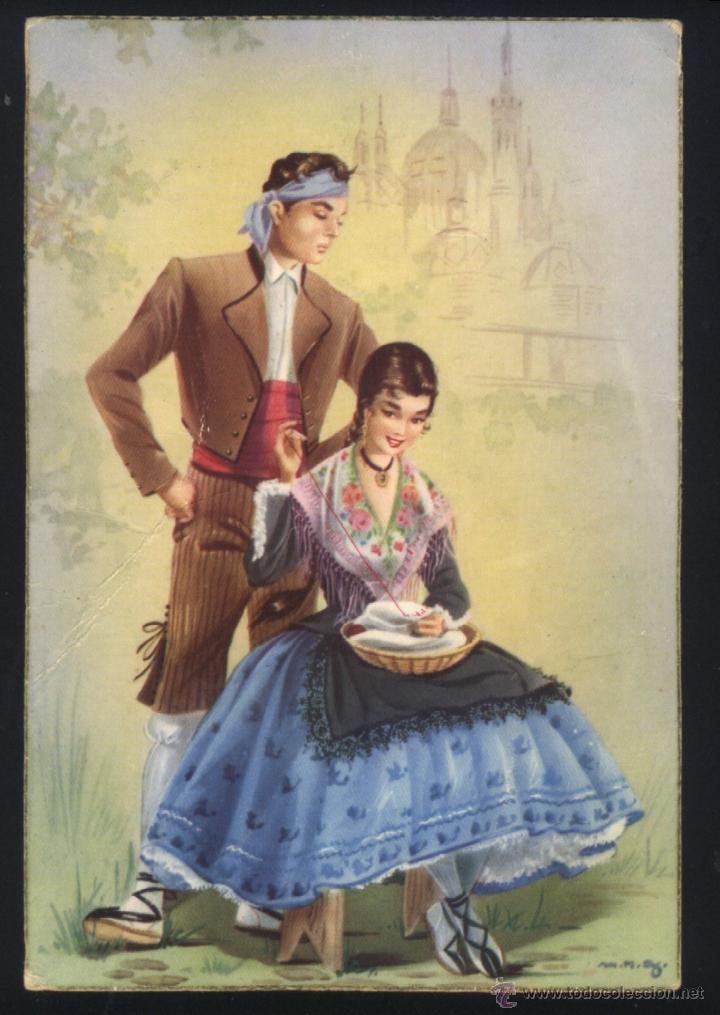 Postales: A-1801- TRAJES T&Iacute;PICOS
