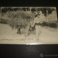Postales: ARAGON LEÑADOR FOTOTIPIA DE L. ESCOLA ZARAGOZA Nº 72 CIRCULADA EN 1904. Lote 50493228