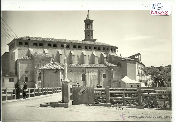 Postales: (PS-46298)POSTAL DE BARBASTRO-IGLESIA DE SAN FRANCISCO Y PUENTE
