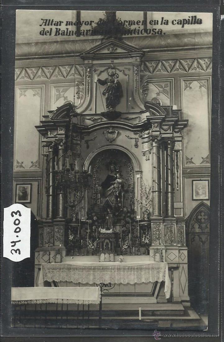 Postales: BALNEARIO DE PANTICOSA - ALTAR MAYOR - FOTOGRAFICA - (34003)