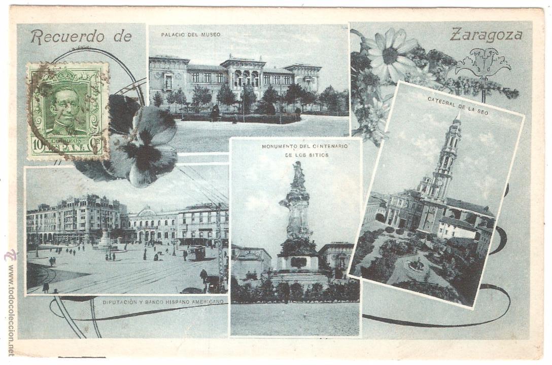 Postales: RECUERDO DE ZARAGOZA - Foto 1