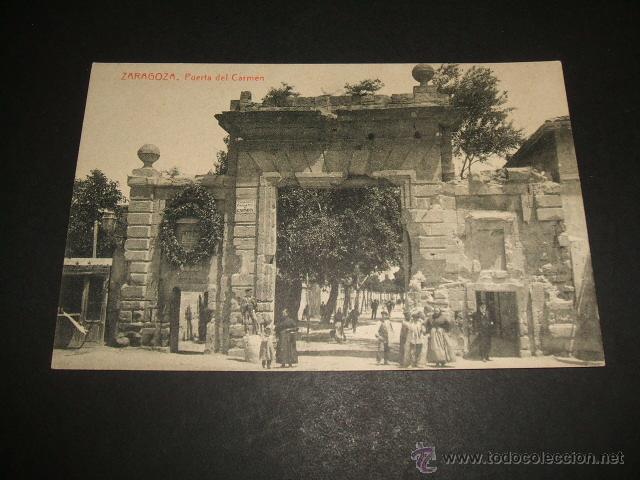 Postales: ZARAGOZA PUERTA DEL CARMEN - Foto 1