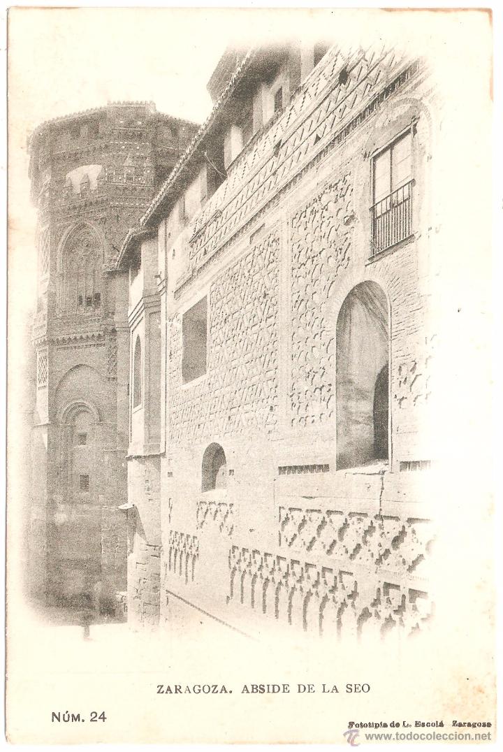 Postales: ZARAGOZA ABSIDE DE LA SEO