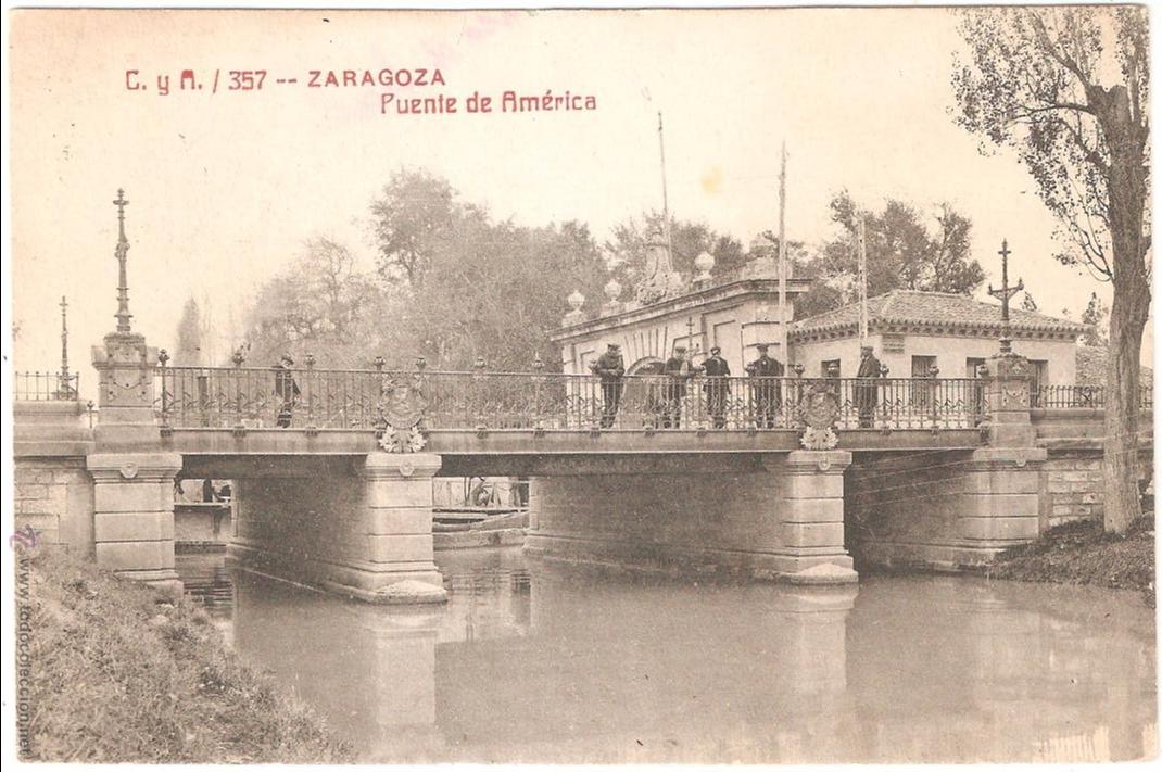 Postales: Zaragoza Puente de Am&eacute;rica