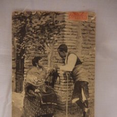 Postales: ARAGÓN. COSTUMBRES ARAGONESAS. CIRCULADA EN 1908.