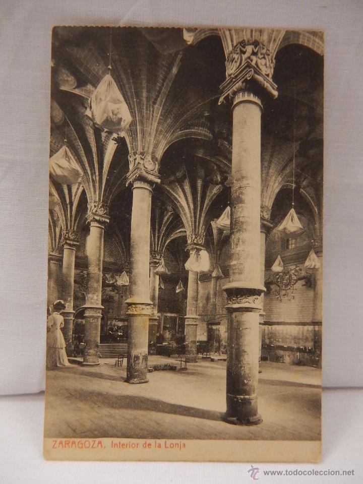 Postales: Zaragoza. Interior de la Lonja. Arag&oacute;n - Foto 1