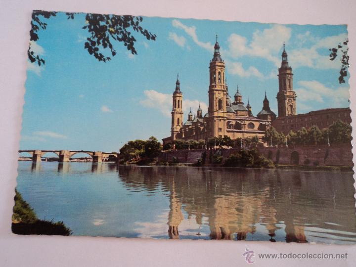 Postales: ZARAGOZA RIO EBRO Y TEMPLO - Foto 1