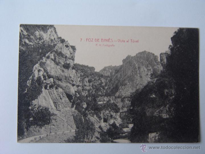Postais: POSTAL DE FOZ DE BINIES VISTA AL TUNEL