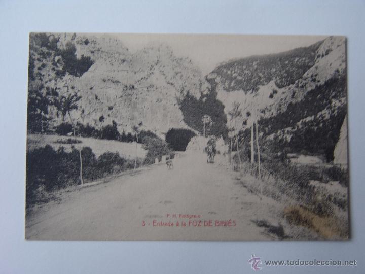 Postais: POSTAL DE FOZ DE BINIES ENTRADA A LA FOZ DE BINIES