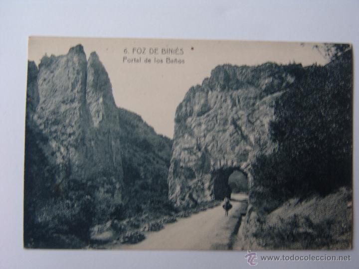 Postais: POSTAL DE FOZ DE BINIES PORTAL DE LOS BA&Ntilde;OS