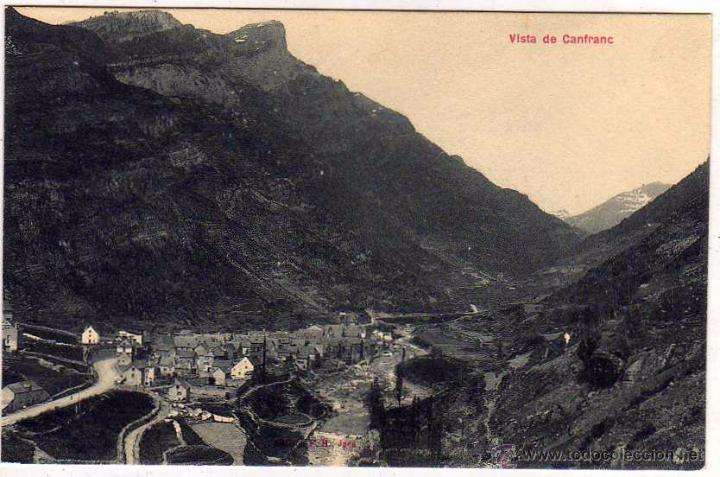 Postales: Vista de Canfranc FH fot&oacute;grafo. Sin circular.