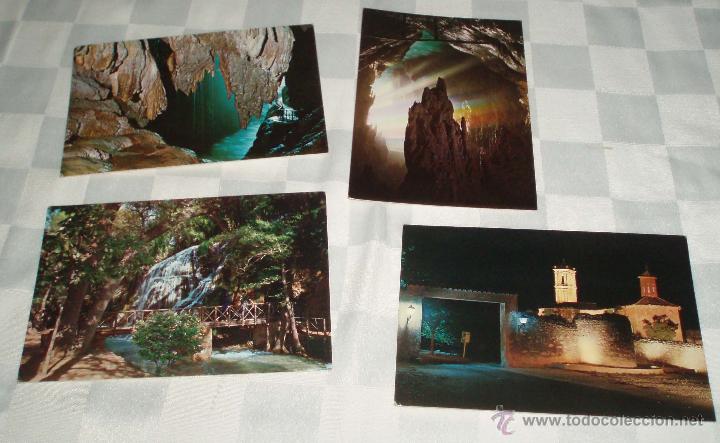Postales: cuatro postales del monasterio de piedra -Zaragoza_
