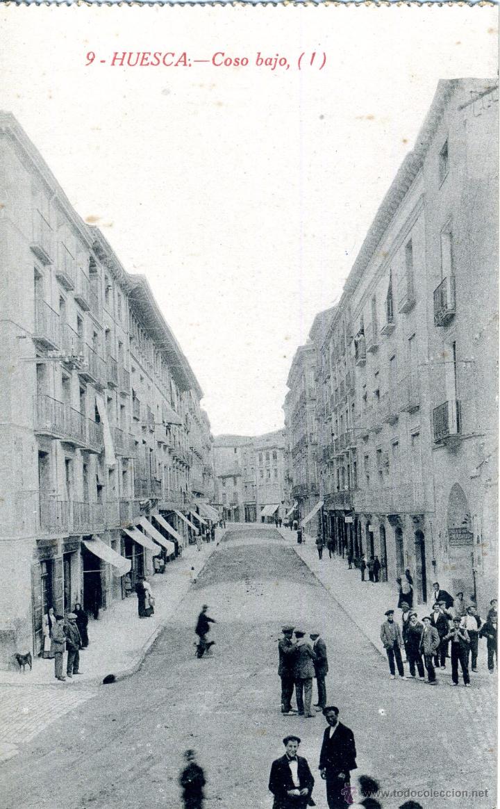 Postais: POSTAL DE HUESCA.- 9 . COSO BAJO, (1). EDIC&Oacute;N. M. ARRIBAS.