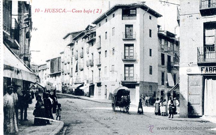 Postales: POSTAL DE HUESCA.- 10. COSO BAJO, (2). EDICI&Oacute;N M. ARRIBAS.