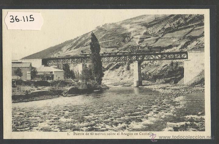 Postkarten: CASTIELLO - 1 - PUENTE FERROCARRIL - ED&middot; F. DE LAS HERAS - (36115)