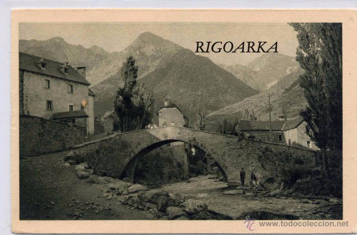 Postais: SALLENT DE GALLEGO (HUESCA).- PUENTE VIEJO