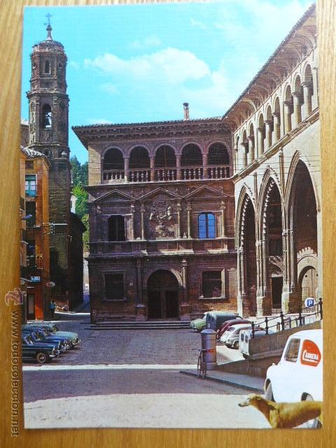 Postales: Alca&ntilde;iz. Palacio Municipal y Lonja - Foto 1