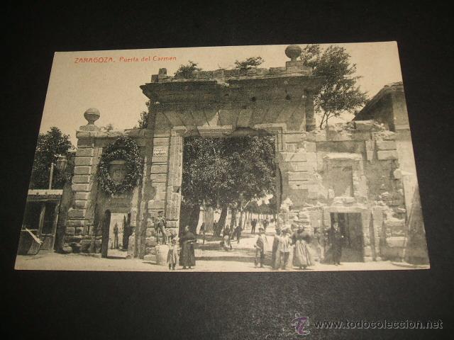 Postales: ZARAGOZA PUERTA DEL CARMEN - Foto 1